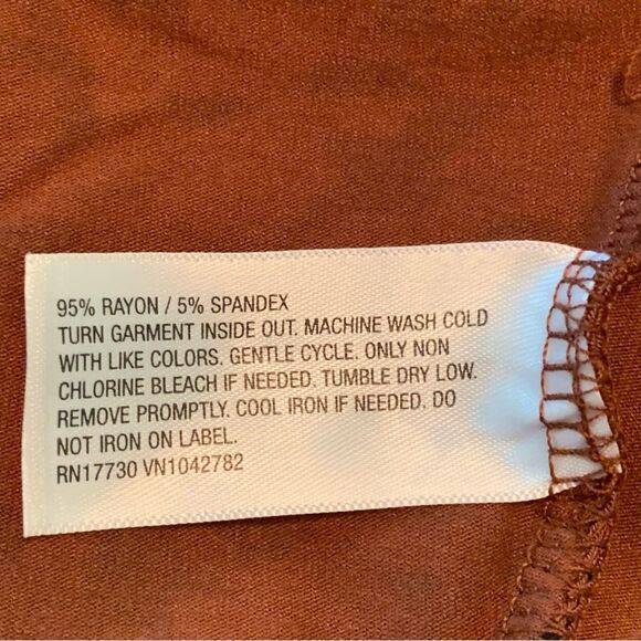 Ava & Viv Dress Women’s XXL Brown Black Animal Leopard V-Neck Faux Wrap Midi. - Picture 12 of 14